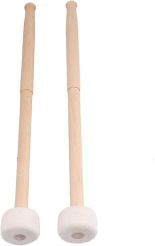 مطرقة تيمباني ستيك من قطعتين مقاس 14 انش مع رأس من اللباد مقاس 38 ملم ومقبض صلب متوسط in Kuwait