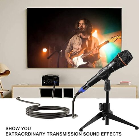 كابل ميكروفون متوازن من TOYAYAYO Standard XLR ذكر إلى أنثى، متين ومرن، عازل للضوضاء - 4 أقدام، أسود in Kuwait