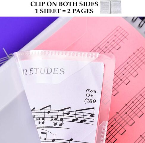 مجلد الموسيقى الورقية من YOTINO، مجلد مقاس 8.5 × 11 بوصة للموسيقيين، مجلد الفرقة، حجم حرف A4، 30 أكمام، جانب مزدوج أو الكتابة على الصفحات المكشوفة خارج الأكمام، لحمل أوراق الموسيقى والملفات (أسود) in Kuwait