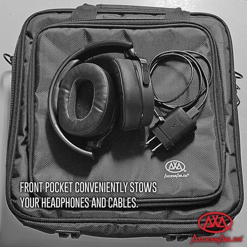 حقيبة مزج الصوت من اكسسيسابلز | حقيبة لوحة خلط صوت مبطنة - 12x12x4 | حافظة ميكسر دي جيه | متوافقة مع MG06, AG03, MG10X, Mix8, ProFX8, 802VLZ4, Xenyx X1204USB| حافظة مزج صغيرة, أسود in Kuwait