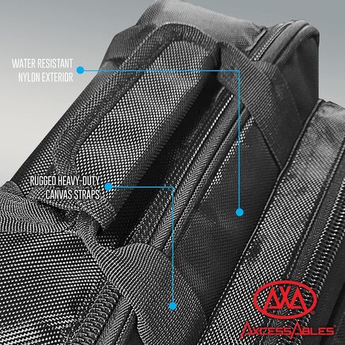 حقيبة مزج الصوت من اكسسيسابلز | حقيبة لوحة خلط صوت مبطنة - 12x12x4 | حافظة ميكسر دي جيه | متوافقة مع MG06, AG03, MG10X, Mix8, ProFX8, 802VLZ4, Xenyx X1204USB| حافظة مزج صغيرة, أسود in Kuwait