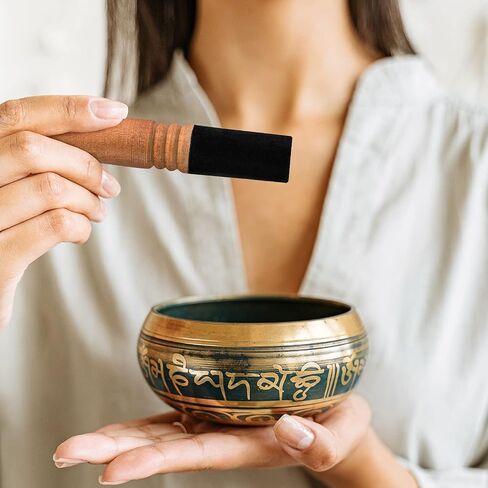 EXCEART Singing Bowl Mallet Tibetan Singing Bowl wooden mallet Singing Bowl Mallet Striker Wooden Sound Bowl Stick Buddha Sound Bowl Mallet For Meditation Yoga Relaxation in Saudi Arabia