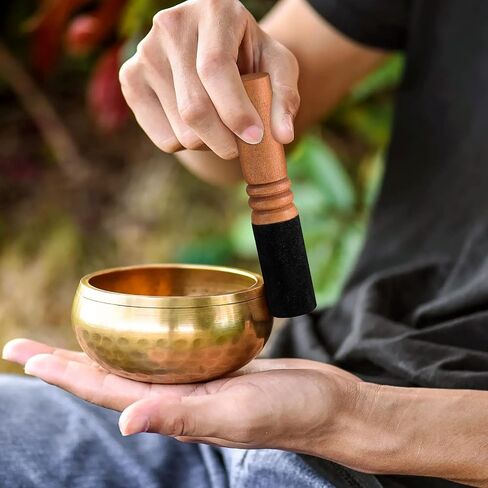 EXCEART Singing Bowl Mallet Tibetan Singing Bowl wooden mallet Singing Bowl Mallet Striker Wooden Sound Bowl Stick Buddha Sound Bowl Mallet For Meditation Yoga Relaxation in Saudi Arabia