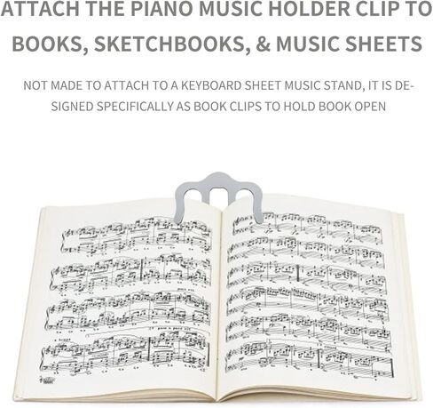 مشبك كتاب موسيقي، مشبك كتاب للقراءة، حامل موسيقى ورقة البيانو، حامل موسيقى للبيانو والكيبورد والحاملات والكتب in Kuwait