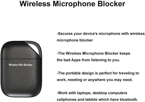 Honwally Wireless Microphone Blocker - Mic Privacy Protector for iPhone, Android Smart Phone, Tablet, Laptop, Audio Blocker for Data Security in Kuwait