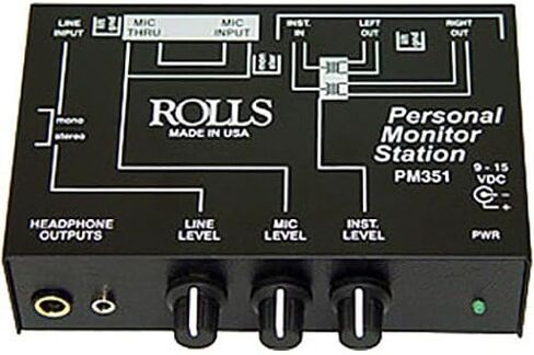 Rolls PM351 Personal Monitor Station with Polsen HPC-A30 Studio Monitor Headphones in Saudi Arabia