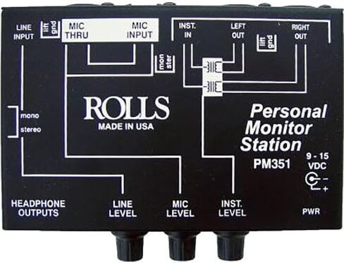 Rolls PM351 Personal Monitor Station with Polsen HPC-A30 Studio Monitor Headphones in Saudi Arabia