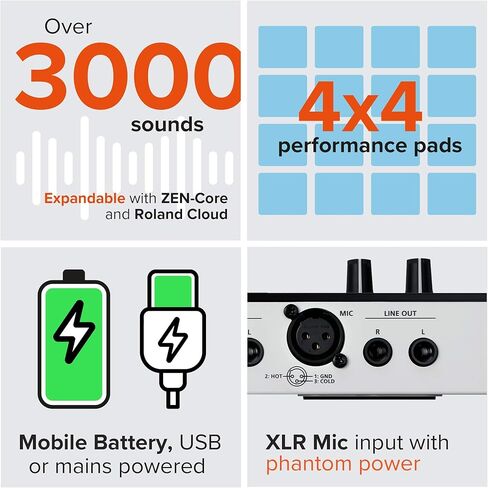 رولاند ستوديو إنتاج الاغاني الاحترافي MV-1 زين كور من فيرسيلاب لكتاب الاغاني والمغنيين. وسادات 4 × 4 ومسلسل خطوات TR-REC للطبول وخطوط الجهير والاجزاء اللحنية. in Kuwait