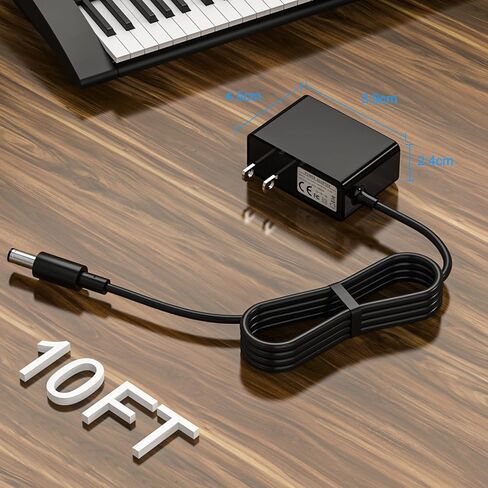 شاحن إمداد طاقة 12 فولت للوحة مفاتيح Yamaha YPT، PSR، YPG، DGX، DD، EZ وP للبيانو الرقمي وسلسلة لوحة المفاتيح المحمولة، استبدال محول سلك الطاقة للوحة المفاتيح PA-130 PA-130B in Kuwait