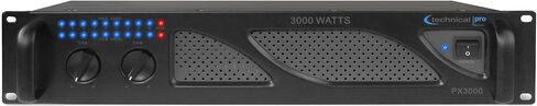 Technical Pro Professional 3000 Watts 2U 2-Channel DJ Power Amplifier with Dual Cooling Speed Fans and Integrated Power Stabilizer in Saudi Arabia
