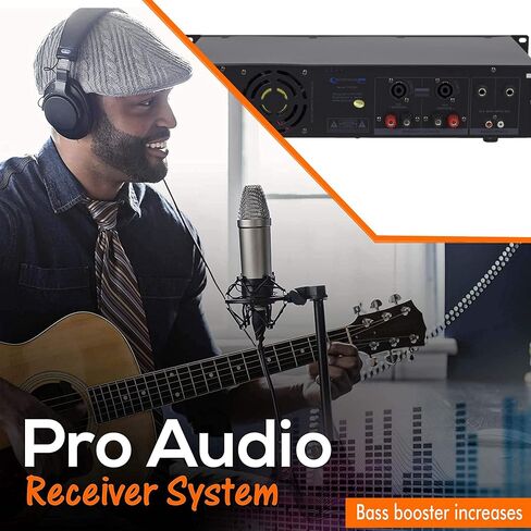 Technical Pro Professional 3000 Watts 2U 2-Channel DJ Power Amplifier with Dual Cooling Speed Fans and Integrated Power Stabilizer in Saudi Arabia