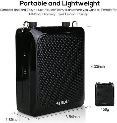 شيدو مكبر صوت لاسلكي، نظام PA عالي الطاقة قابل للحمل 25 واط مع سماعة راس UHF وميكروفون ومكبر صوت، بلوتوث، مكبرات صوت متعددة الوظائف للاماكن الخارجية والمعلمين والفصول الدراسية والدليل السياحي واللياقة in Kuwait