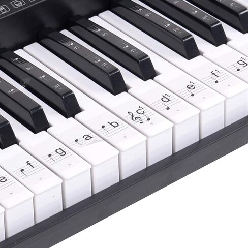 Hamzer 61-Key Electronic Keyboard Portable Digital Music Piano with Lighted Keys, Microphone & Sticker Set in Kuwait