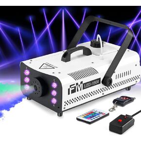 Fog Machine, Vangoa 500W Fog Smoke Machine with 3 LED Lights, 3000CFM Fog Disinfection with Wired Receiver and Wireless Remote Control, Perfect for Wedding Halloween Christmas Party Stage Effect