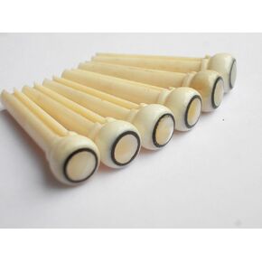 MUSICAL STRING 6 pcs (1 set) Real Bone Acoustic Guitar Bridge Pins High Quality in Saudi Arabia