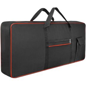 Sanseenia 61 Key Keyboard Case, Waterproof Oxford Keyboard Carrying Case with 2 Pockets, Padded Electric Keyboard Gig Bag Piano Case with Handles and Adjustable Sholder Straps in Kuwait