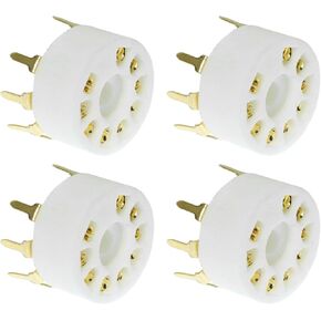 ماجيك اند شيل 4 قطع B9A السيراميك 9 دبابيس مقبس انبوب PCB ذهبي لـ 12AX7/ECC83/6922/6n11 in Kuwait