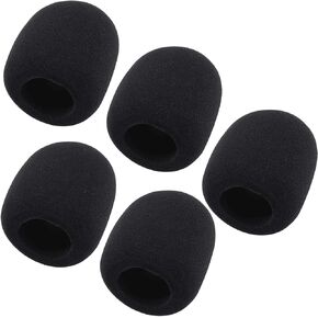 Fielect 5Pcs Microphone Cover Sponge Foam Mic Cover Handheld Microphone Windscreen Shield Protection Micro Foam Filter Purple for KTV Broadcasting in Kuwait