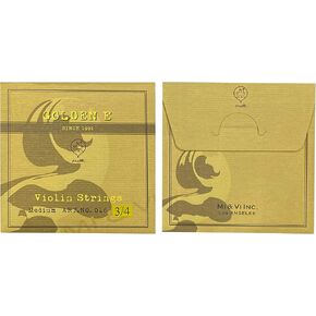 MI&VI Premium Violin E String، Golden E/Gold E String - Single E، متوسط، طرف كروي، فائق المرونة وحساس (كمان E 3/4) in Kuwait