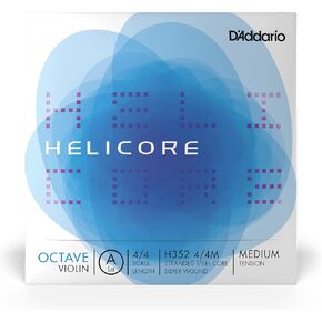 Daddario H352 4/4M 4/4 مقياس متوسط التوتر هيليكور أوكتاف كمان واحد