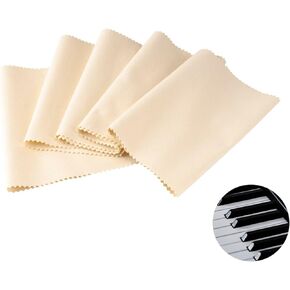 Linkidea Piano Keyboard Anti Dust Key Cover, Anti-Dust Cover Key Cover Cloth for 88 Keys Acoustic & Digital Piano and Electri1c Keyboard (Classic Beige)