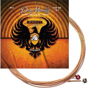 Blackhawk 80/20 Guitar Strings Acoustic Bronze, 11-52 Light Guitar Strings Acoustic 6 String Set, Sparking Tone with Warm Rich Sound, Micro-Thin Coated Acoustic Guitar Strings, Made in the USA in Kuwait