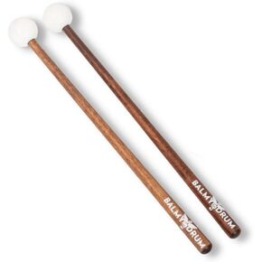 Wooden Drum Sticks with White Rubber, Steel Tongue Drum Mallet Percussion Instruments Parts 9 Inches Long for Beginners and Professionals in Saudi Arabia