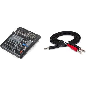 Samson Mixpad MXP124FX مدمج، خلاط ستيريو تناظري 12 قناة مع تأثيرات وUSB