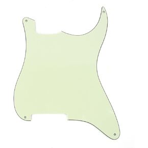 Musiclily 3Ply Guitar ST Outline Pickgurd لوحة خدش فارغة اختيار الحرس لاستبدال الغيتار الكهربائي ستراتوكاستر سترات، كريم in Kuwait