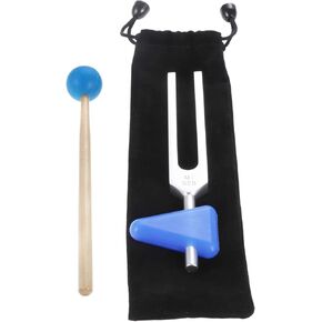 شوكات ضبط 528 هرتز بمطرقة سيليكون زرقاء، جل سيليكا مثلث، غطاء قماشي أسود، لعلاج الحمض النووي، علاج صوتي، شفاء مثالي، آلة موسيقية، متوازن، علاج، اهتزاز in Kuwait