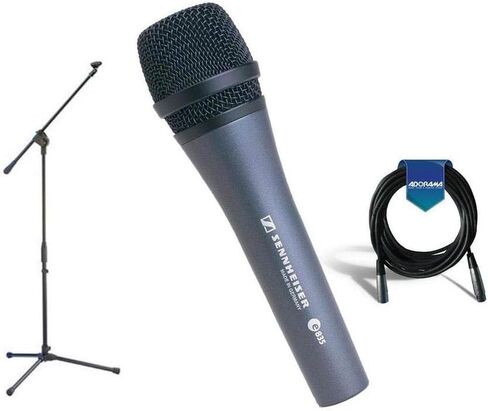 Sennheiser E 835 Dynamic Vocal Microphone Stand Cable Pouch Bundle in Saudi Arabia