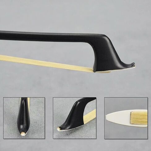 Black Carbon Fiber Cello bow Full Size 4/4 Lightweight Ebony Frog Black Mongolian Horsehair Cool Looking in Saudi Arabia