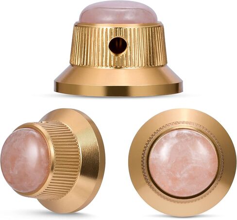 Guyker Top Hat Guitar Bass Potentiometer Control Knobs with 6mm Dia. Shaft Pots - 3PCS Bell Speed Tone Volume Knob Replacement for Electric Guitar or Precision Bass, Blue Turquoise Top in Saudi Arabia