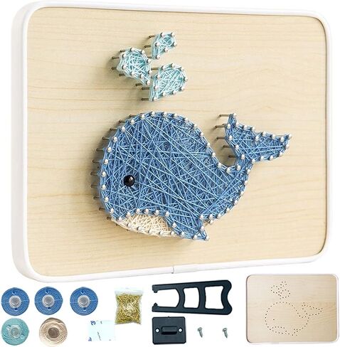BAZIMA DIY String Art Kit for Beginner, DIY Whale Craft Kit,Unique Gift,Craft Kit for Holidays in Saudi Arabia