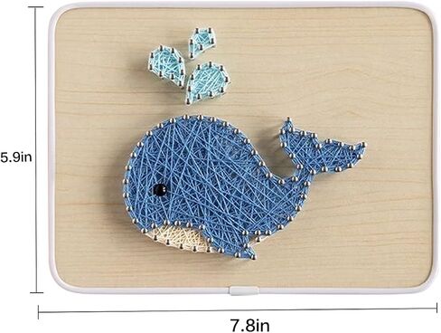 BAZIMA DIY String Art Kit for Beginner, DIY Whale Craft Kit,Unique Gift,Craft Kit for Holidays in Saudi Arabia