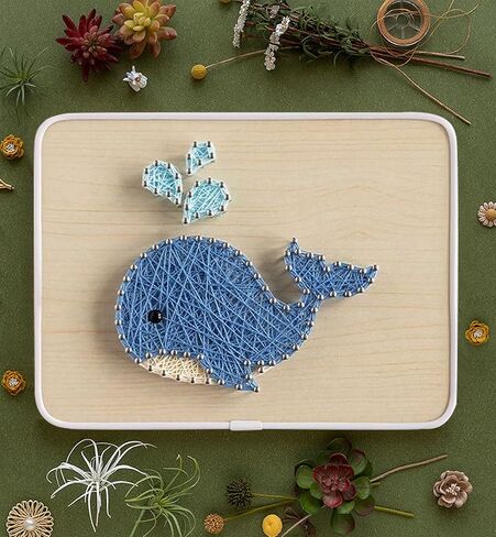 BAZIMA DIY String Art Kit for Beginner, DIY Whale Craft Kit,Unique Gift,Craft Kit for Holidays in Saudi Arabia