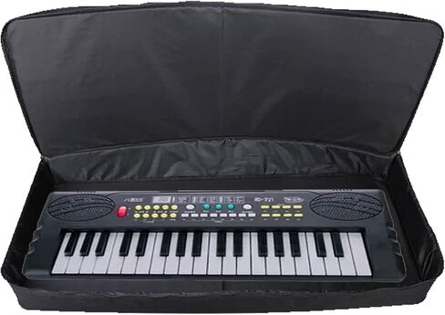 Sanseenia 61 Key Keyboard Case, Waterproof Oxford Keyboard Carrying Case with 2 Pockets, Padded Electric Keyboard Gig Bag Piano Case with Handles and Adjustable Sholder Straps in Kuwait