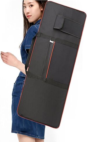 Sanseenia 61 Key Keyboard Case, Waterproof Oxford Keyboard Carrying Case with 2 Pockets, Padded Electric Keyboard Gig Bag Piano Case with Handles and Adjustable Sholder Straps in Kuwait