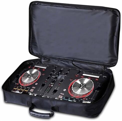 شنطة حمل مبطنة من اتش اف اي ان جي اف لاجهزة التحكم الصغيرة، شنطة تحكم دي جيه للكيبورد، الدواسات، اجهزة تحكم دي جيه مع احزمة كتف، 23.6 انش × 12.9 انش × 3.9 انش، اسود in Kuwait