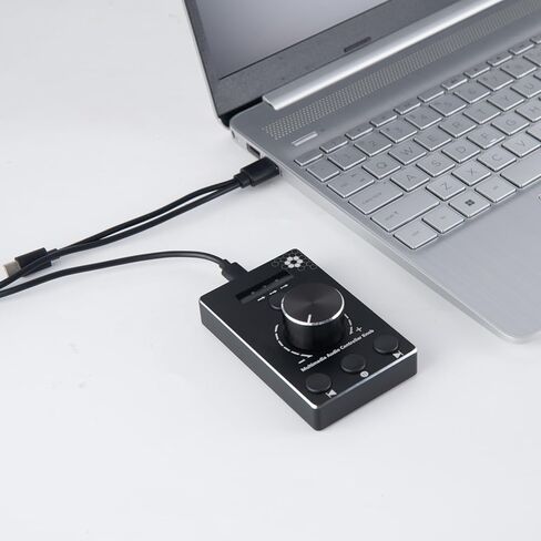 مقبض للتحكم في مستوى الصوت بمنفذ USB للكمبيوتر، مقبض تحكم في الوسائط المتعددة مع وظيفة كتم الصوت بنقرة واحدة و3 اوضاع للتحكم في مستوى الصوت يناسب ويندوز وماك in Kuwait