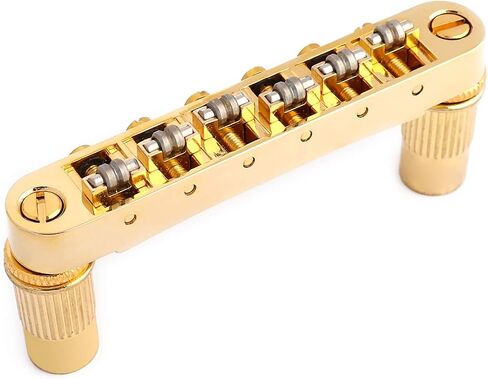 Holmer Tune-O-Matic Style Guitar Bridge Roller Saddles 6 String Black Plated Compatible with LP Les Paul SG Style Electric Guitar Parts Replacement. in Kuwait