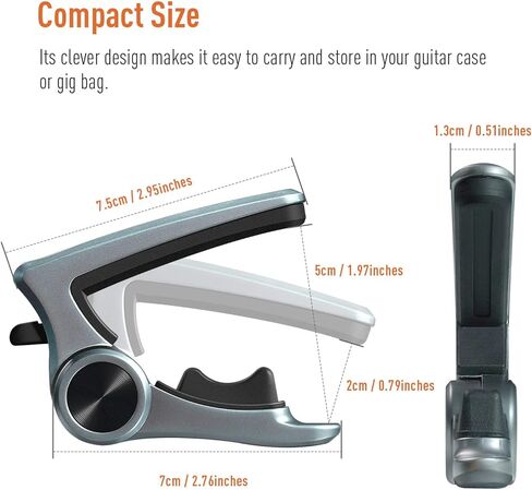 SONICAKE جيتار كابو للجيتار الكهربائي الصوتي القيثارة مندولين جيتار مشبك معدني مشبك من سبائك الزنك ملحقات الجيتار in Kuwait