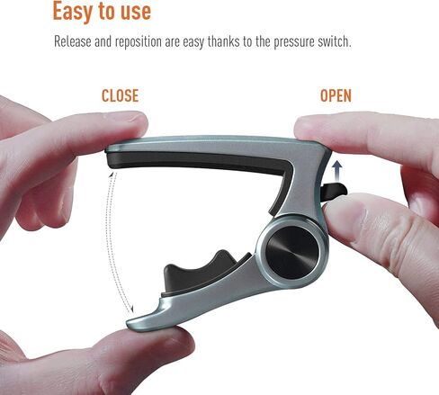 SONICAKE جيتار كابو للجيتار الكهربائي الصوتي القيثارة مندولين جيتار مشبك معدني مشبك من سبائك الزنك ملحقات الجيتار in Kuwait