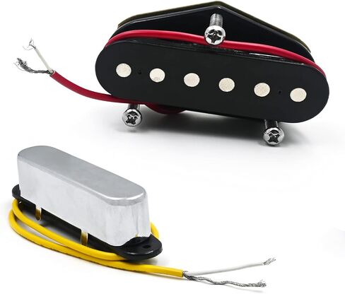 Vintage Single Coil Pickups Set Neck&Bridge Pickup 50mm/55mm Compatible for Fender Telecaster Style 6 String Electric Guitar in Kuwait