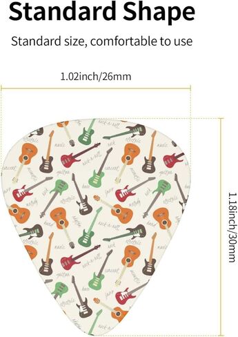 Guitar Picks Creative Guitars Mexican Pattern Bass Picks 12 Pack Thin Medium Heavy Guitar Pick For Acoustic Electric Guitars Bass Ukulele in Kuwait