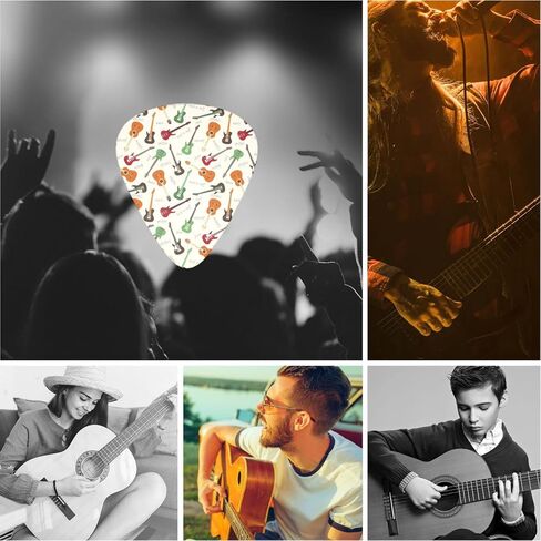 Guitar Picks Creative Guitars Mexican Pattern Bass Picks 12 Pack Thin Medium Heavy Guitar Pick For Acoustic Electric Guitars Bass Ukulele in Kuwait
