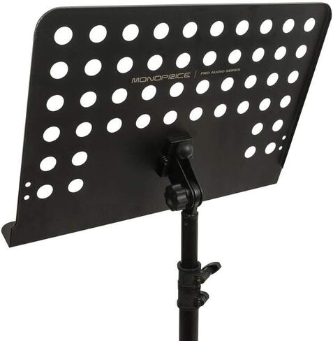 Monoprice Tripod Sheet Music Stand - Adjustable and Heavy-Duty, Black in Saudi Arabia