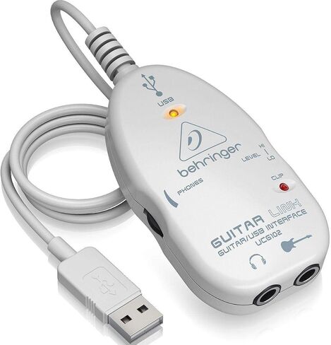 بيرينجر وصلة صوت التيميت من جيتار لينك UCG102 الى USB من جيتار لينك، ابيض in Kuwait