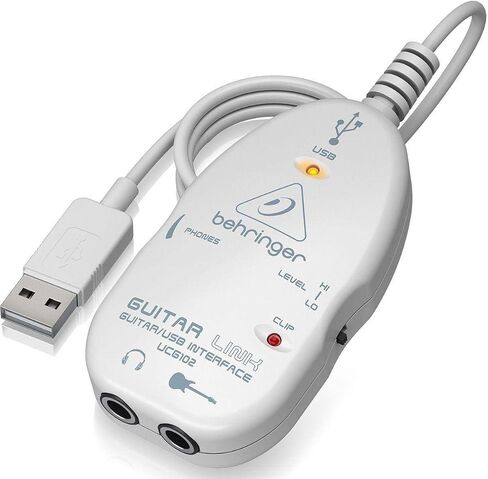 بيرينجر وصلة صوت التيميت من جيتار لينك UCG102 الى USB من جيتار لينك، ابيض in Kuwait