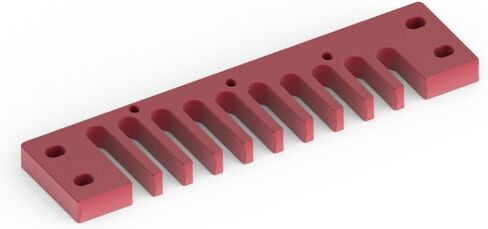جزء هارمونيكا من Dilwe Comb، جزء هارمونيكا من سبائك الألومنيوم لفرقة Hohner Marine Crossover/Deluxe (أحمر) in Saudi Arabia